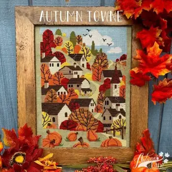 Осенний городок 35-46 Наборы для вышивания крестиком, поделки, рукоделие, хлопковый холст высокого качества