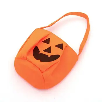 1 шт., детские сумки с тыквенным трюком или угощением на Хэллоуин, сумка для конфет, ведро для хранения конфет на Хэллоуин, Портативная Подарочная корзина
