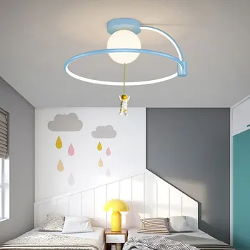 Люстра Led Art Подвесной светильник для освещения декора комнаты Детский мультфильм астронавт креативное современное простое украшение потолка 2023 года