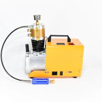компрессор высокого давления с воздушным баком 300 бар/4500 фунтов на квадратный дюйм желтого цвета (умная модель + большой фильтр)