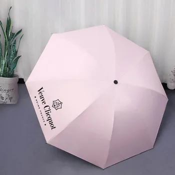 Туристический зонт Veuve Clicquot с 8 лезвиями, Непромокаемый туристический зонт, многоцветный ветрозащитный туристический зонт с автоматическим открытием и закрытием